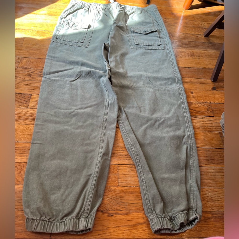Aerie cargo pants with elastic waist and ankle